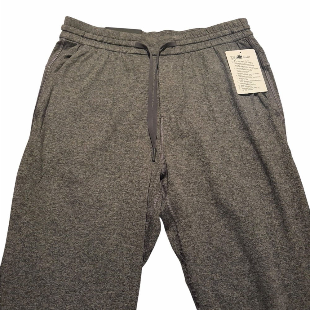 Lululemon mens M black joggers NWT - Picture 2 of 4